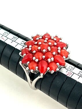 Italian Coral 14KGP Ring
